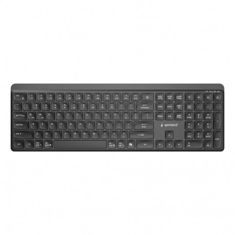 KEYBOARD WRL SLIM 2.4G+BT US/KB-WPS-03 GEMBIRD