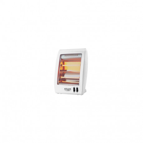 Adler | Heater | AD 7709 | Halogen Heater | 800 W | Number of power levels 2 | White