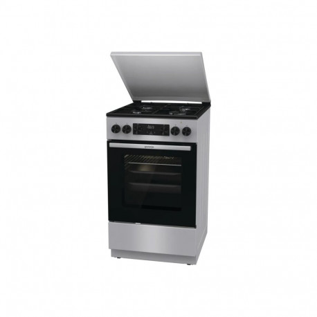 Gorenje GK5C42SJ | Cooker | Hob type Gas | Oven type Electric | Grey | Width 50 cm | Grilling | Dept