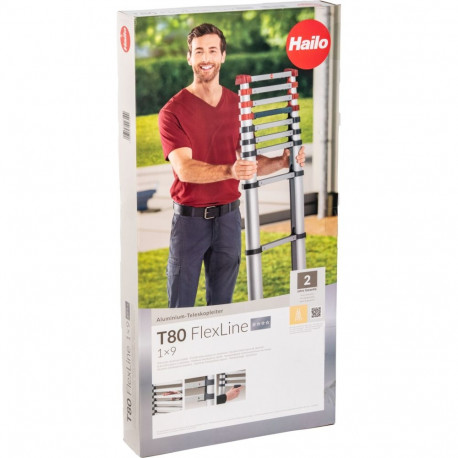 Hailo redel T80 FlexLine 9 Rung