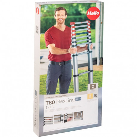 Hailo T80 FlexLine 11 Rung Ladder