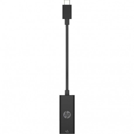 HP Adapter USB-C (male) u003e RJ45 (female) (black, 10cm)