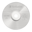 1x10 Verbatim CD-RW 80 / 700MB 10x Speed, Cakebox