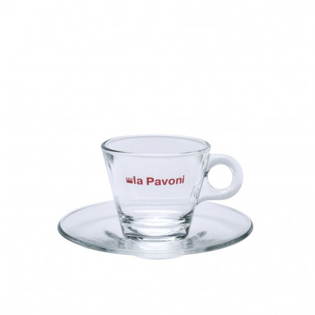 La Pavoni  Espresso Cups & Saucers Set, 6-Piece