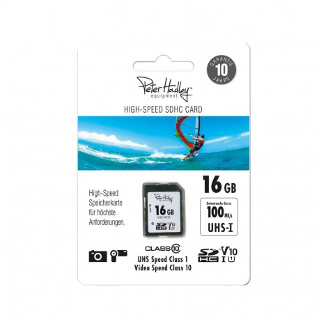 Memory Card - Peter Hadley High-Speed 16 GB SDHC Class 10 UHS-I, U1, V10 (100/35 MB/s)
