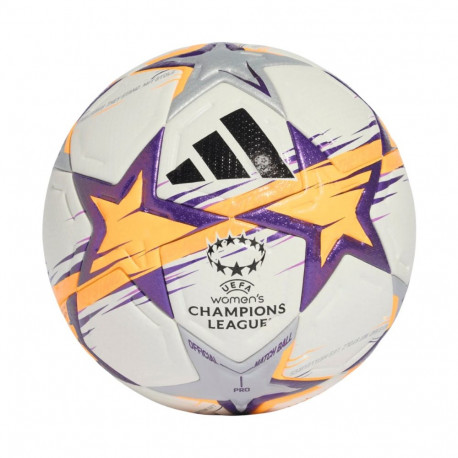 Adidas naiste jalgpall KE5141 UCL pro 26/27 liigaetapp 5, valge-oranž-lilla