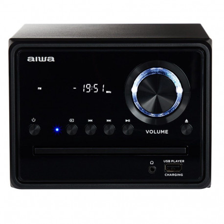 Audio System - Aiwa MSBTU-300 20W Bluetooth Micro System Black