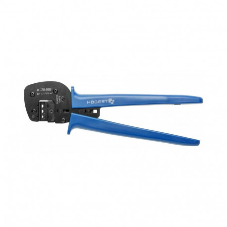 Hogert Crimping Pliers for Connectors MC4 HT1P199, 270mm, 2.5mm²/4mm²/6mm², precise ratchet mechanis