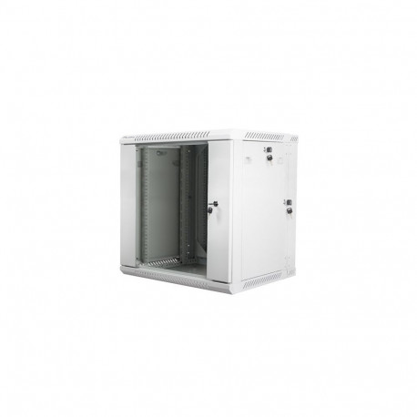 Cabinet installation hanging two sections 19 '' 12U 600x600mm gray