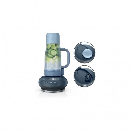 Ninja BlendBoss Blender 710ml with Removable Travel Cup, 3 Preset Mode Cyberspace EU DB351EUCY