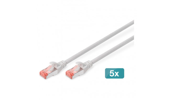 DIGITUS patchkaablid CAT 6 S/FTP 7m 5tk, hallid