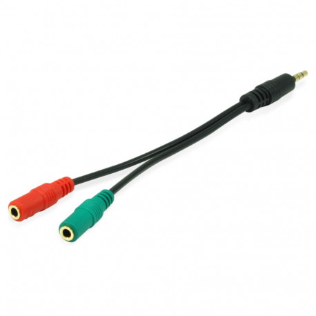 Equip y-kaabel 3.5mm 1x/2x St/Bu 0.15m
