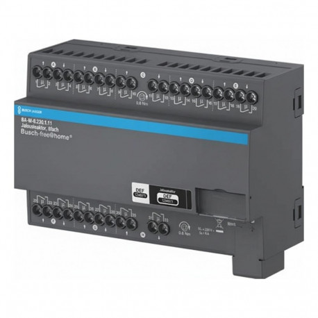 BUSCH JAEGER jalusiiniaktuaator BJ BA-M-8.230.1.11 8-kanaliline 230V REG
