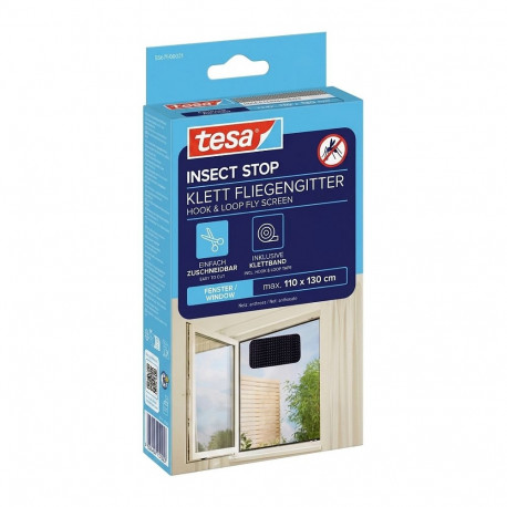 "tesa Fliegengitter Standard Klettband 1,1x1,3m anthrazit"