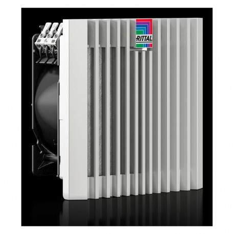 "Rittal Blue e+ Filterlüfter 63 m³/h, 24 V DC, RAL 7035"