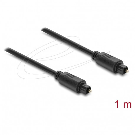 "Delock TOSLINK Kabel Stecker auf Stecker, Ø 4 mm, 1 m, schwarz"