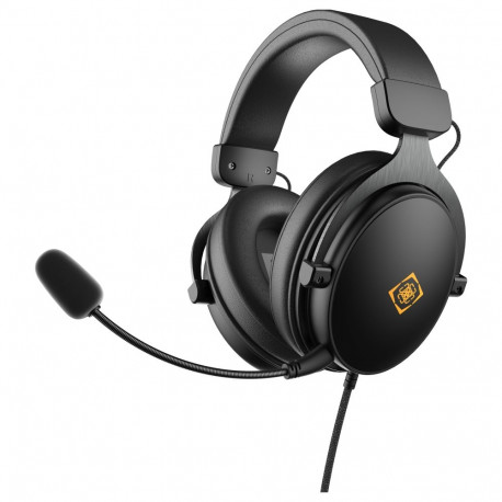 "Deltaco Headset Gaming Proteinleder,3,5-mm-Anschluss schwarz"