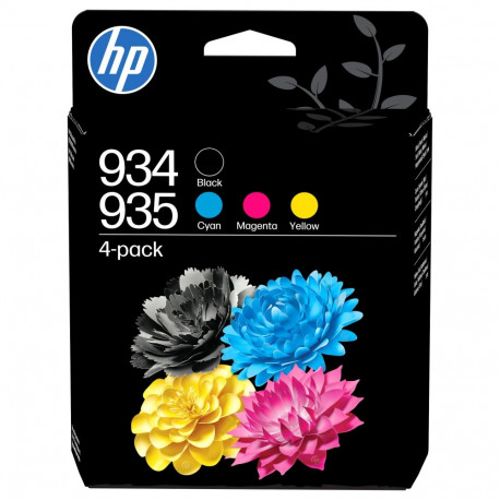 HP tindikassettide komplekt 935 (3× CMY)/934 4tk originaal, must, tsüaan, magenta, kollane