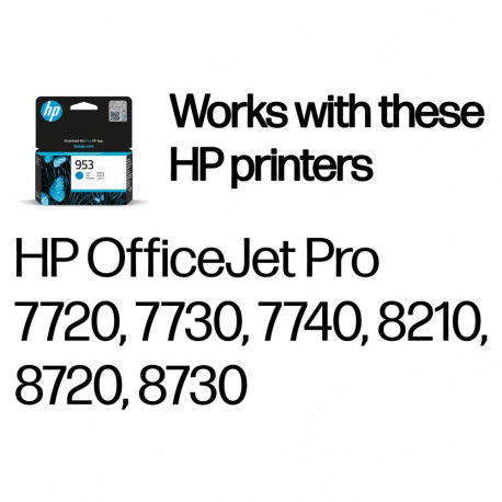 "HP 953 Cyan Original Ink Cartridge Cyan 9ml 630Seiten"