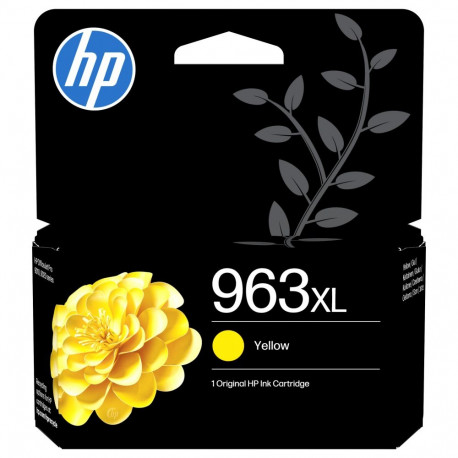 HP tindikassett 963XL originaalne suurmahtne 22,92ml 1600Seiten, kollane