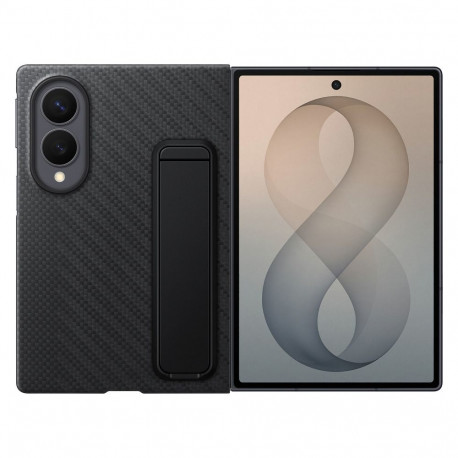 Samsung ümbris Galaxy Fold8 carbon alusega, must