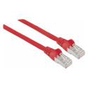"Patchkabel Cat6a-Stecker/Cat7-Rohkabel 0,25m rot"