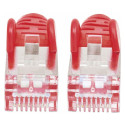 "Patchkabel Cat6a-Stecker/Cat7-Rohkabel 0,25m rot"