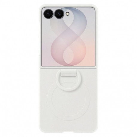 Samsung ümbris Galaxy Flip8 silikoonist magnetrõngaga, valge