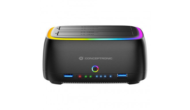 "CONCEPTRONIC Festplattengehäuse 2.5/3.5""HDD/SSD 2xUSB-A sw"
