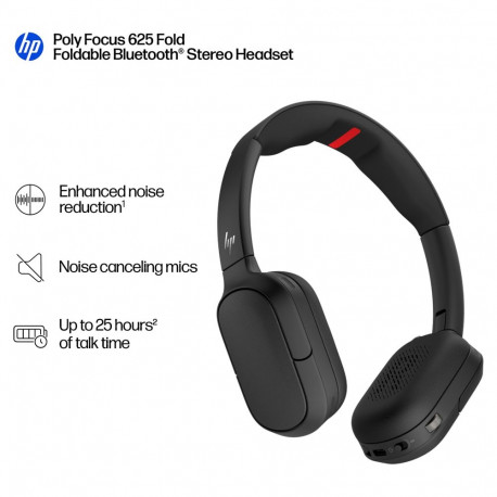 "HP Poly Focus 625 Stereo Bluetooth Headset"