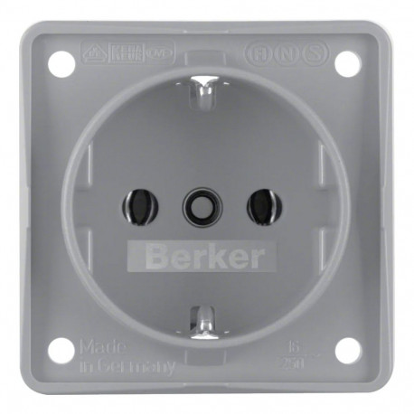 Berker SCHUKO pistikupesa 941852506 Integro moodulid, hall matt
