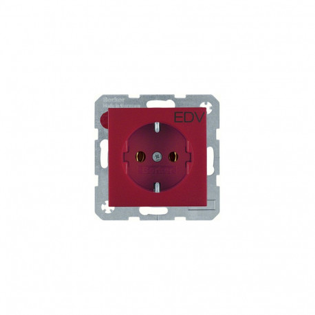 "Berker 47431922 Schuko-Steckdose bruchsicher Aufdruck EDV S.1"