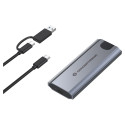 "CONCEPTRONIC SSD Gehäuse M-Key M.2->M/B+M-Key/USB-C3.2 gr"