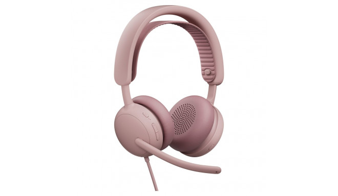"Logitech Zone Wired 2 Headset, ROSE"