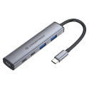"CONCEPTRONIC 4-1 Dock USB-C->2xUSB-C/2xUSB-A/100WPD gr"
