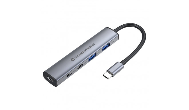 "CONCEPTRONIC 4-1 Dock USB-C->2xUSB-C/2xUSB-A/100WPD gr"