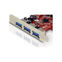 "CONCEPTRONIC PCIe1x Card 3xUSB-A Ext./1xUSB-A Int. 5Gbps"
