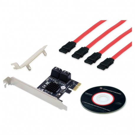 "CONCEPTRONIC SATA 1xPCIe2.0 Card 4-Port 4xSATA3.0 6Gbps"