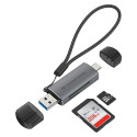 "CONCEPTRONIC Kartenleser USB-A/-C3.2->TF/Micro-SD3.0 schwarz"