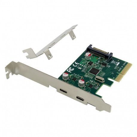 CONCEPTRONIC PCIe2.0 kaart 4x 2x USB-C3.2 Gen2 10Gbps