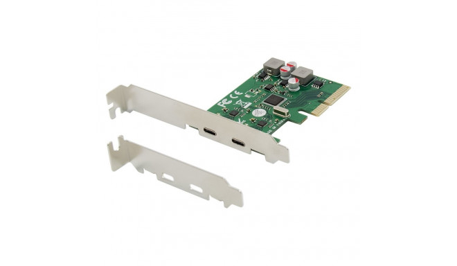 "CONCEPTRONIC 4xPCIe3.0 Card 2xUSB-C3.2 Gen2/selfpower 10Gbps"