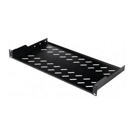 Equip riiul 19" fikseeritud serverikappidele 25cm 1U, must