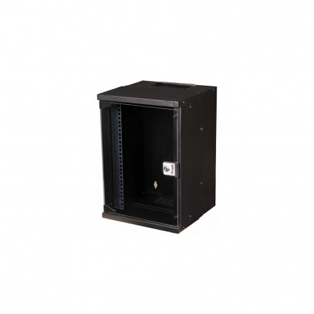 "Equip 10"" Wandgehäuse Glastür ECO 300x300mm 9U schwarz"