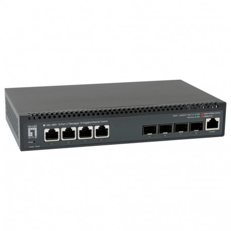 "Switch 4x10GE/4x10GSFP+ 19"" Managed L3"