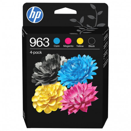 "HP 963 CMYK Original Ink Cartridge 4-Pack"