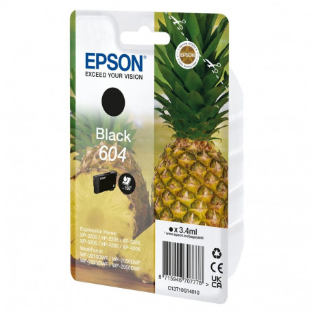 "Epson 604 - 3.4 ml - Schwarz - original - Blister mit RF- / akustischem Alarmsignal"