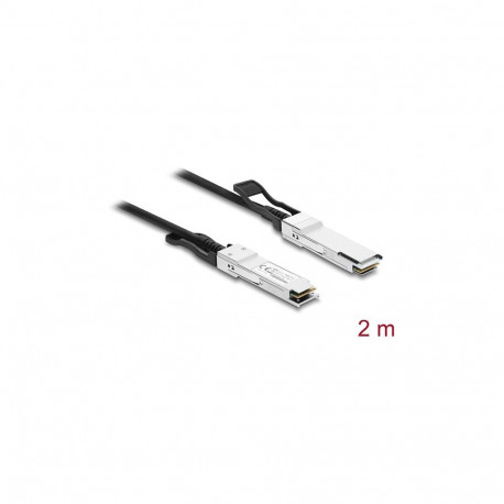 "Delock Twinax Kabel QSFP+ Stecker zu QSFP+ Stecker 40 Gbps 2 m"