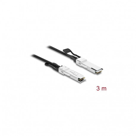 "Delock Twinax Kabel QSFP28 Stecker zu QSFP28 Stecker 100 Gbps 3 m"