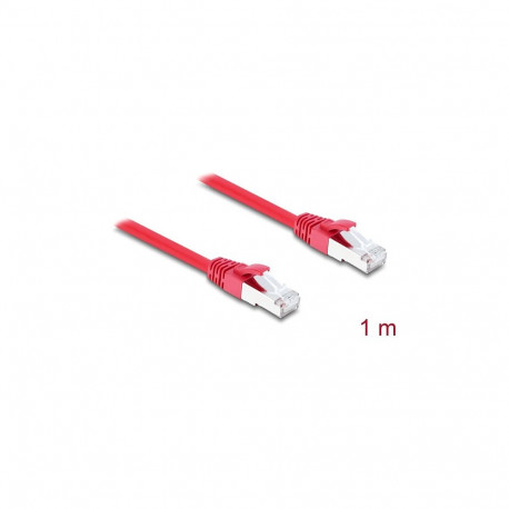 "Delock RJ45 Netzwerkkabel Cat.6A S/FTP 1 m rot"