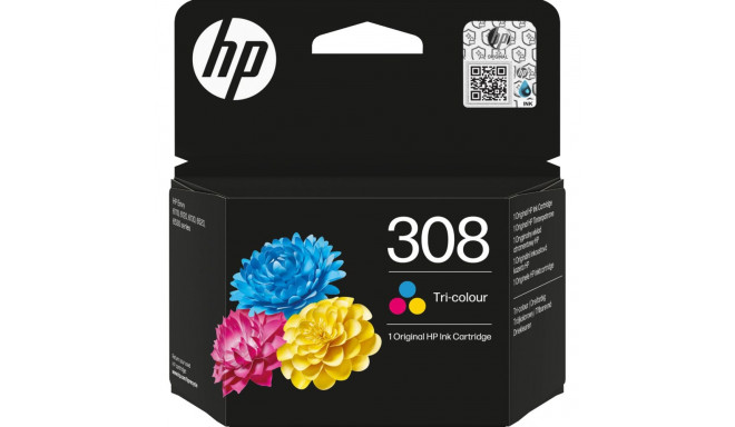 Tint HP 308 värviline (DeskJet 2910, Envy 6120e, 6520e)